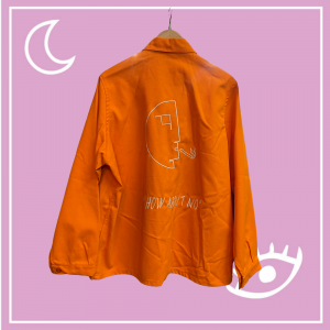 Veste orange "How about no" - Taille M